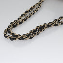 CHANEL Chain V Stitch Shoulder Bag Corduroy Pink Gold CC Auth 115032AM-7