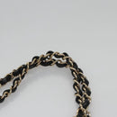 CHANEL Chain V Stitch Shoulder Bag Corduroy Pink Gold CC Auth 115032SM-8