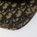 Christian Dior Trotter Canvas Shoulder Bag Navy Gold Auth 115041-9