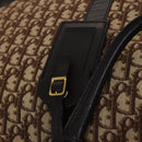 Christian Dior Trotter Canvas Boston Bag Brown Auth 115046-10