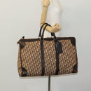 Christian Dior Trotter Canvas Boston Bag Brown Auth 115046-20