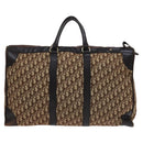 Christian Dior Trotter Canvas Boston Bag Brown Auth 115046-2