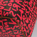 LOUIS VUITTON Monogram Graffiti Speedy 30 Hand Bag Pink M93704 LV Auth 115047AV-8