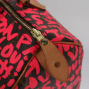 LOUIS VUITTON Monogram Graffiti Speedy 30 Hand Bag Pink M93704 LV Auth 115047AV-19