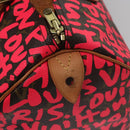 LOUIS VUITTON Monogram Graffiti Speedy 30 Hand Bag Pink M93704 LV Auth 115047AV-20