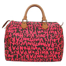 LOUIS VUITTON Monogram Graffiti Speedy 30 Hand Bag Pink M93704 LV Auth 115047AV-2