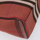 BURBERRY Nova Check Shoulder Bag Canvas Red Auth 115048-16