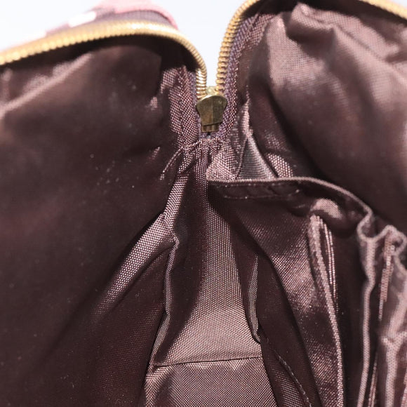 BURBERRY Nova Check Shoulder Bag Canvas Red Auth 115048