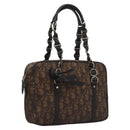 Christian Dior Romantic Trotter Canvas Shoulder Bag PVC Brown Auth 115054-1