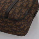 Christian Dior Romantic Trotter Canvas Shoulder Bag PVC Brown Auth 115054-15