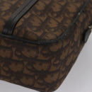 Christian Dior Romantic Trotter Canvas Shoulder Bag PVC Brown Auth 115054-17