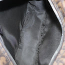 Christian Dior Romantic Trotter Canvas Shoulder Bag PVC Brown Auth 115054-11