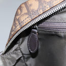 Christian Dior Romantic Trotter Canvas Shoulder Bag PVC Brown Auth 115054-22