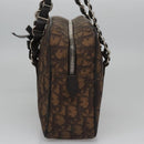 Christian Dior Romantic Trotter Canvas Shoulder Bag PVC Brown Auth 115054-3
