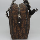 Christian Dior Romantic Trotter Canvas Shoulder Bag PVC Brown Auth 115054-4