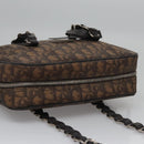 Christian Dior Romantic Trotter Canvas Shoulder Bag PVC Brown Auth 115054-7