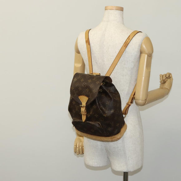 LOUIS VUITTON Monogram Montsouris MM Backpack M51136 LV Auth 115066