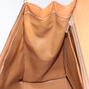 CELINE Macadam Canvas Hand Bag PVC Brown Gold Auth 115067-21