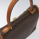 CELINE Macadam Canvas Hand Bag PVC Brown Gold Auth 115067-6