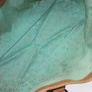 GUCCI GG Canvas Tote Bag Turquoise Blue 113017 Auth 115077-10