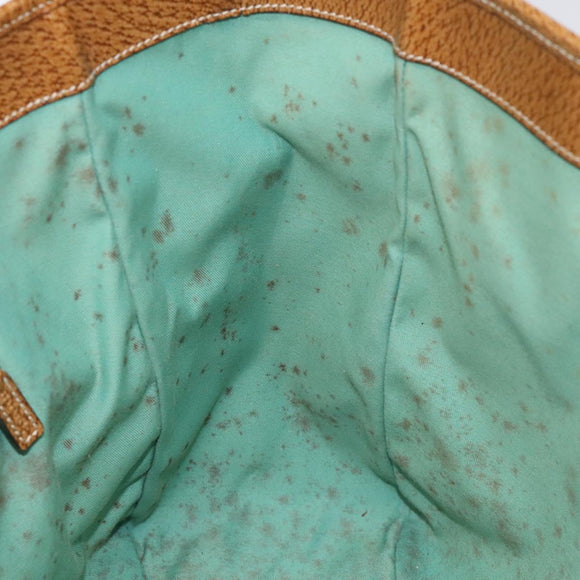 GUCCI GG Canvas Tote Bag Turquoise Blue 113017 Auth 115077