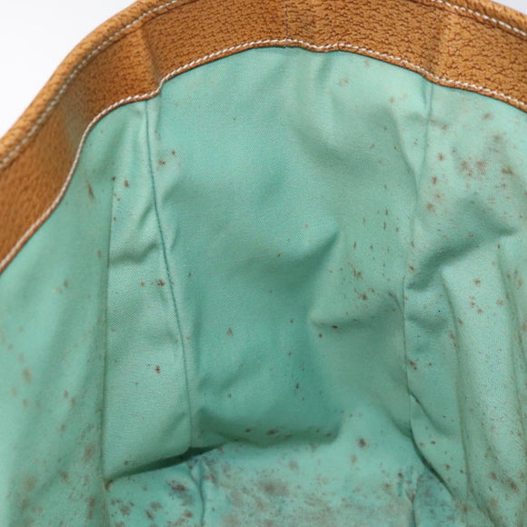 GUCCI GG Canvas Tote Bag Turquoise Blue 113017 Auth 115077