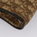Christian Dior Trotter Canvas Shoulder Bag Brown Auth 115096-15