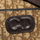 Christian Dior Trotter Canvas Shoulder Bag Brown Auth 115096-17