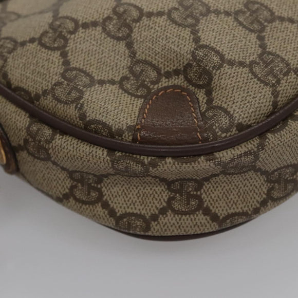 GUCCI GG Supreme Web Sherry Line Shoulder Bag PVC Red 156 02 066 Auth 115100