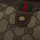 GUCCI GG Supreme Web Sherry Line Shoulder Bag PVC Red 156 02 066 Auth 115100-17