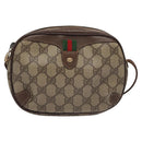 GUCCI GG Supreme Web Sherry Line Shoulder Bag PVC Red 156 02 066 Auth 115100-13