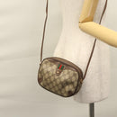 GUCCI GG Supreme Web Sherry Line Shoulder Bag PVC Red 156 02 066 Auth 115100-21