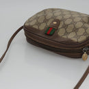 GUCCI GG Supreme Web Sherry Line Shoulder Bag PVC Red 156 02 066 Auth 115100-6