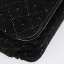 BOTTEGA VENETA Shoulder Bag Cotton Black Auth 115101-15