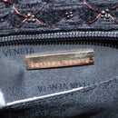 BOTTEGA VENETA Shoulder Bag Cotton Black Auth 115101-18