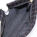 BOTTEGA VENETA Shoulder Bag Cotton Black Auth 115101-11