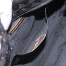 BOTTEGA VENETA Shoulder Bag Cotton Black Auth 115101-21