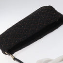 BOTTEGA VENETA Shoulder Bag Cotton Black Auth 115101-6