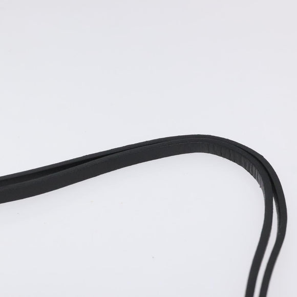 BOTTEGA VENETA Shoulder Bag Cotton Black Auth 115101