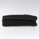 BOTTEGA VENETA Shoulder Bag Cotton Black Auth 115101-5