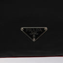 PRADA Hand Bag Nylon Black Silver Auth 115105-17