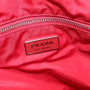 PRADA Hand Bag Nylon Black Silver Auth 115105-10