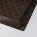 CELINE Macadam Canvas Shoulder Bag PVC Gold Brown Auth 115119-14