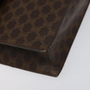 CELINE Macadam Canvas Shoulder Bag PVC Gold Brown Auth 115119-15