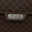 CELINE Macadam Canvas Shoulder Bag PVC Gold Brown Auth 115119-18