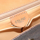 CELINE Macadam Canvas Shoulder Bag PVC Gold Brown Auth 115119-19