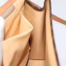 CELINE Macadam Canvas Shoulder Bag PVC Gold Brown Auth 115119-20