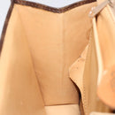 CELINE Macadam Canvas Shoulder Bag PVC Gold Brown Auth 115119-21