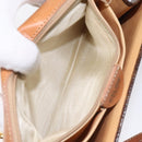CELINE Macadam Canvas Shoulder Bag PVC Gold Brown Auth 115119-22