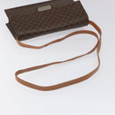 CELINE Macadam Canvas Shoulder Bag PVC Gold Brown Auth 115119-7